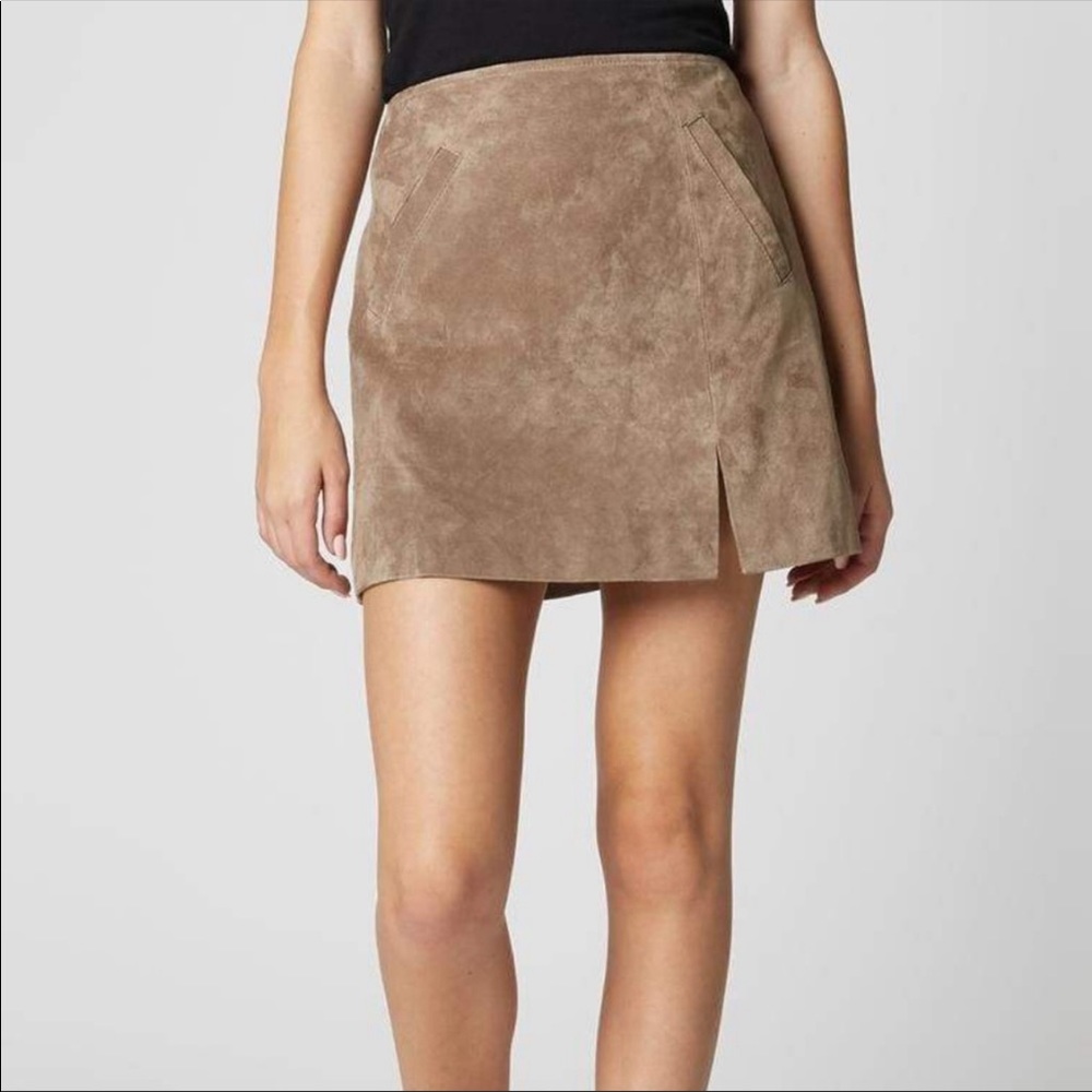 Taupe suede skirt size 25